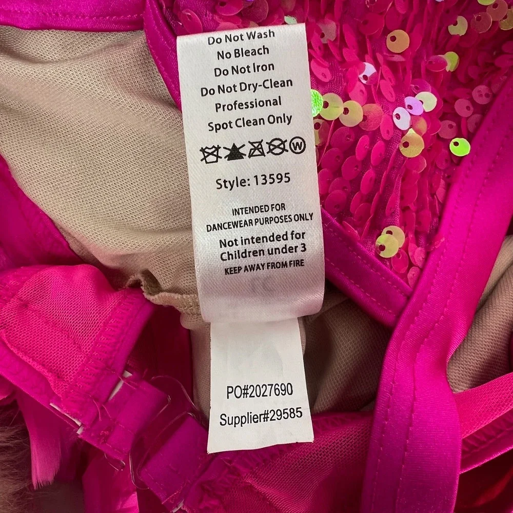 Flamingo Kids Feather Costume Tutu